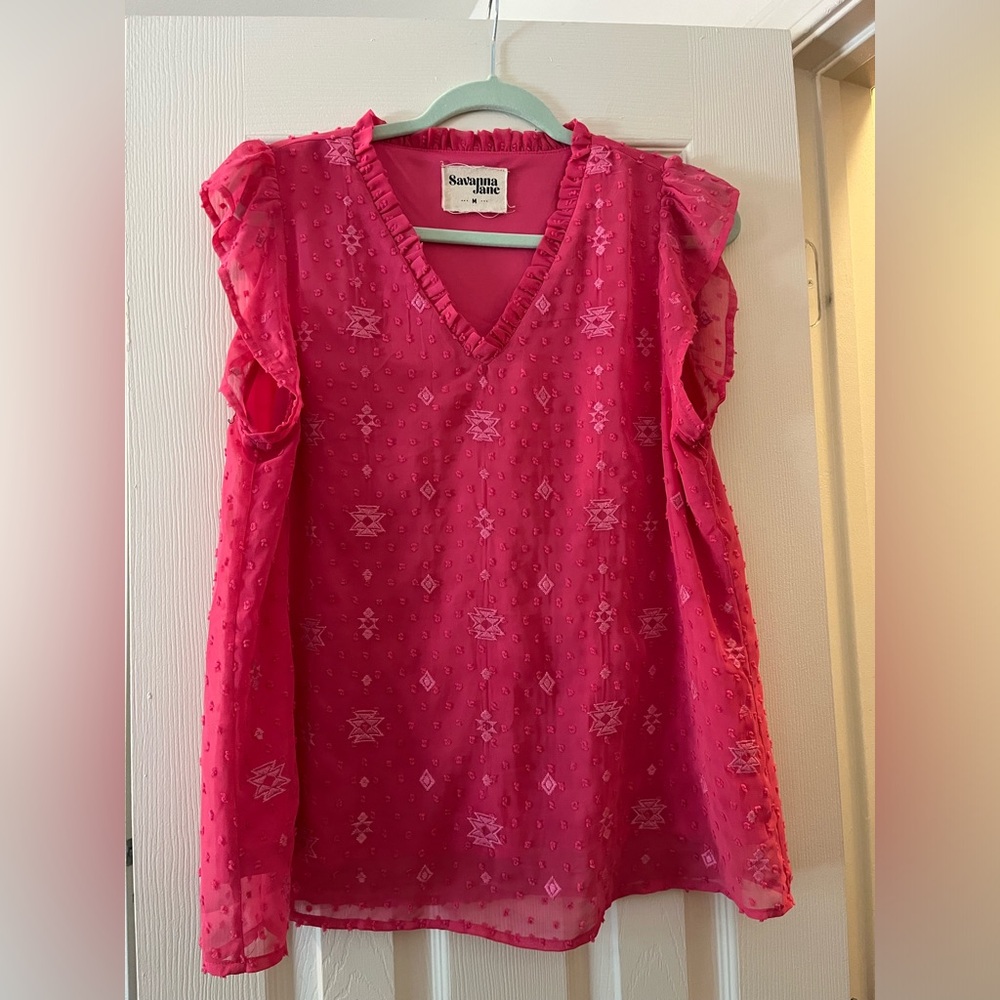 Hot Pink Savanna Jane Tank top